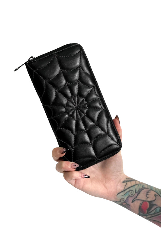 Spiderweb Wallet - All Black