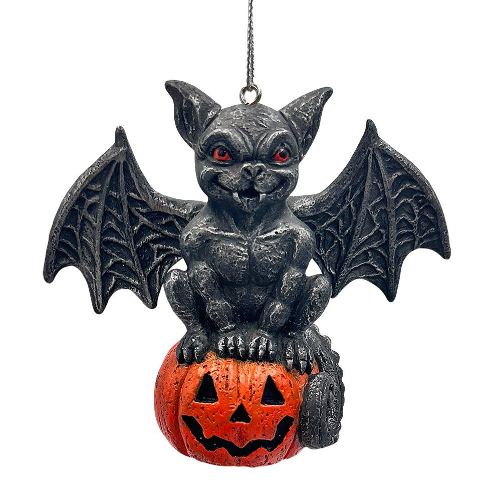 Gargoyle On A Pumpkin Ornament