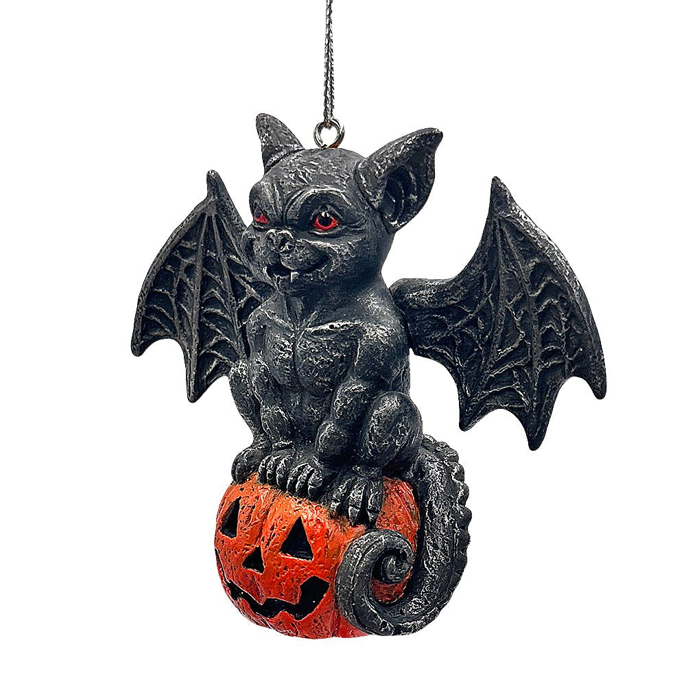 Gargoyle On A Pumpkin Ornament