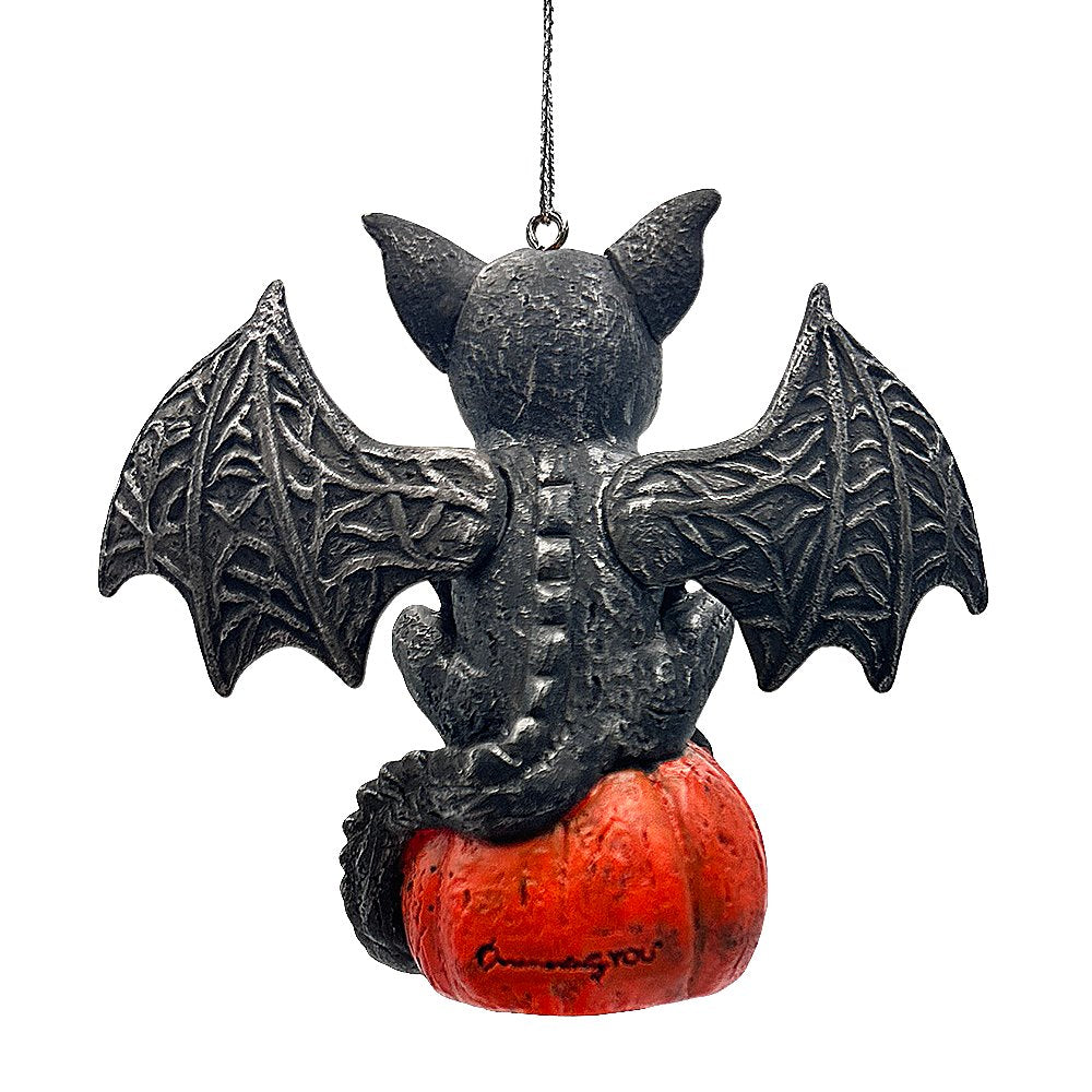 Gargoyle On A Pumpkin Ornament