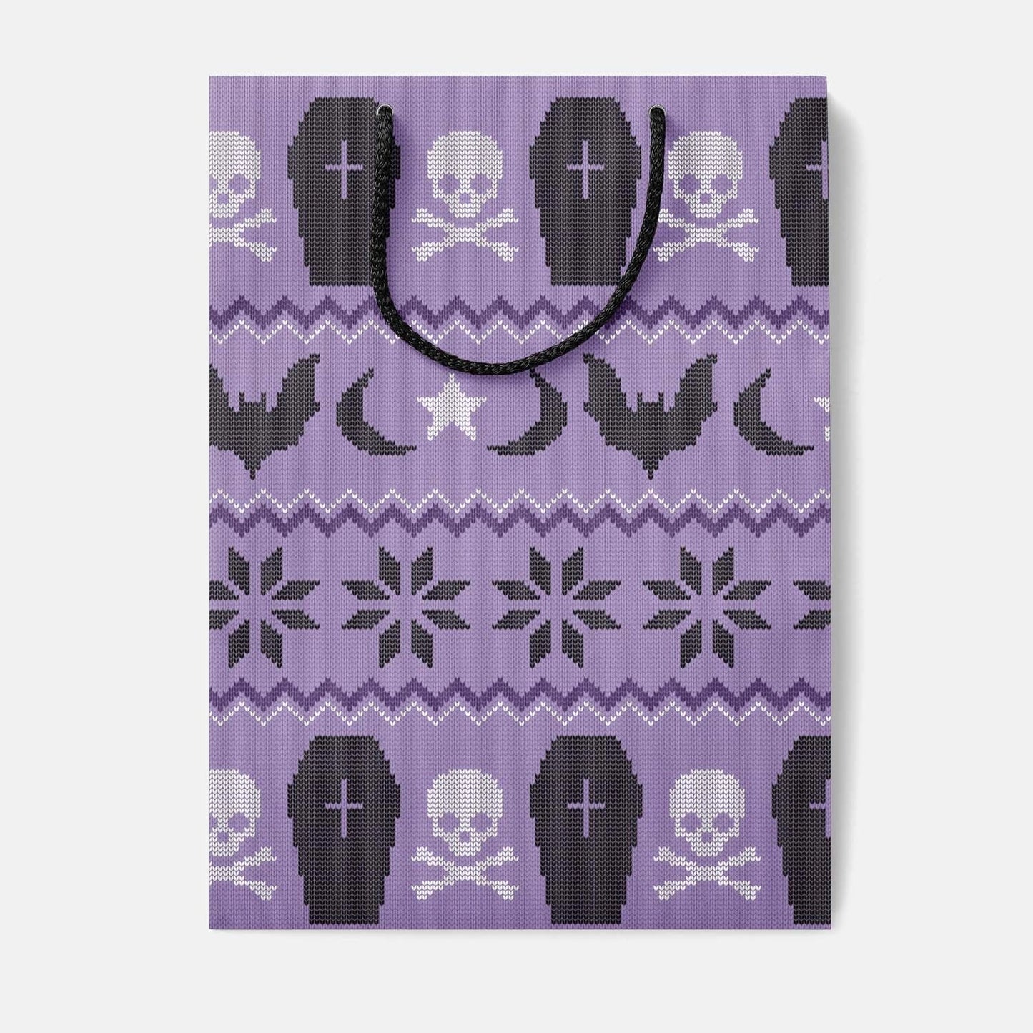 Spooky Holiday Sweater Gift Bag