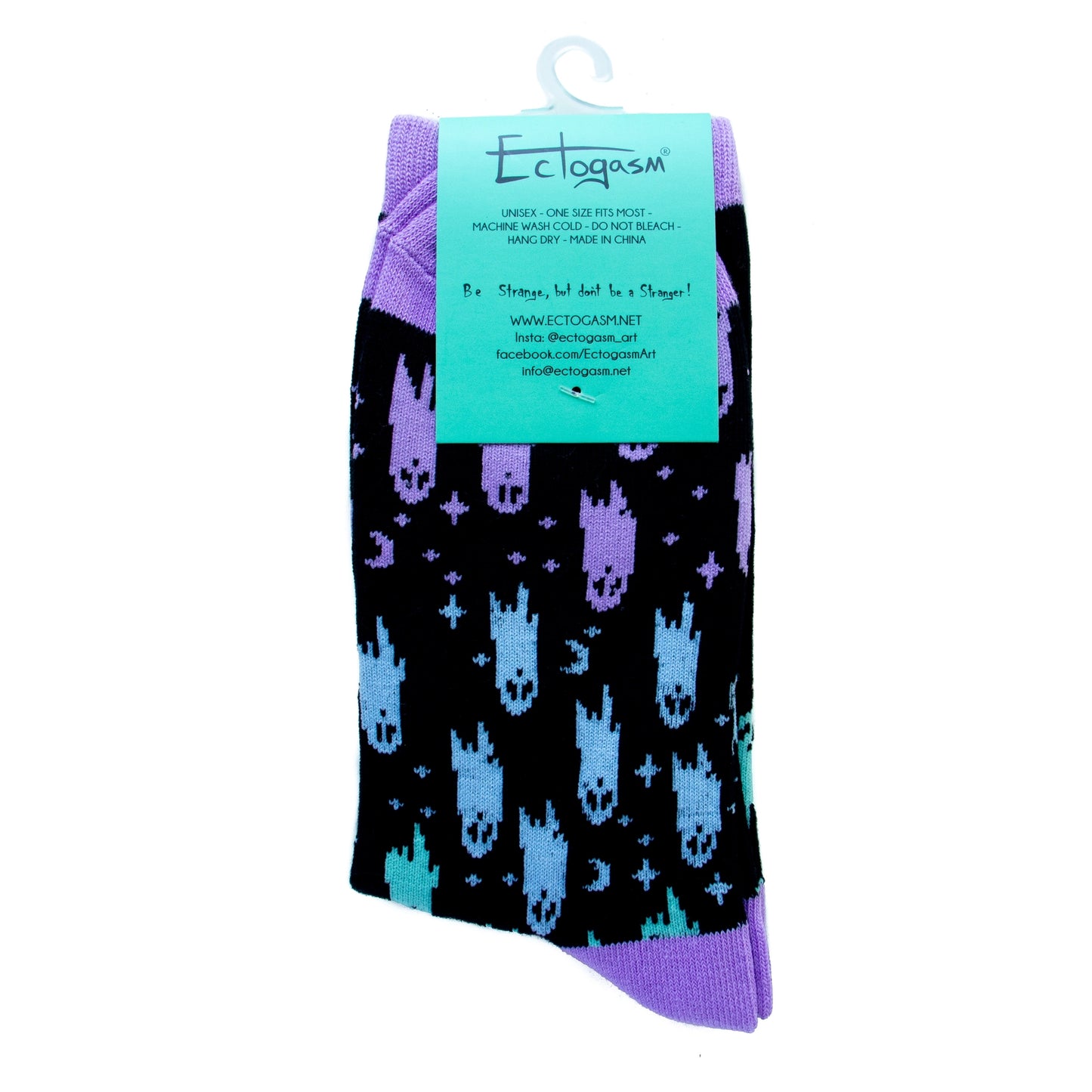 Spooky Rainbow Ghost Unisex Crew Socks