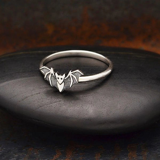 Sterling Silver Bat Ring