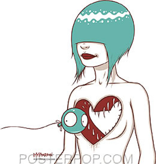 Tara McPherson Heart Teeth Sticker