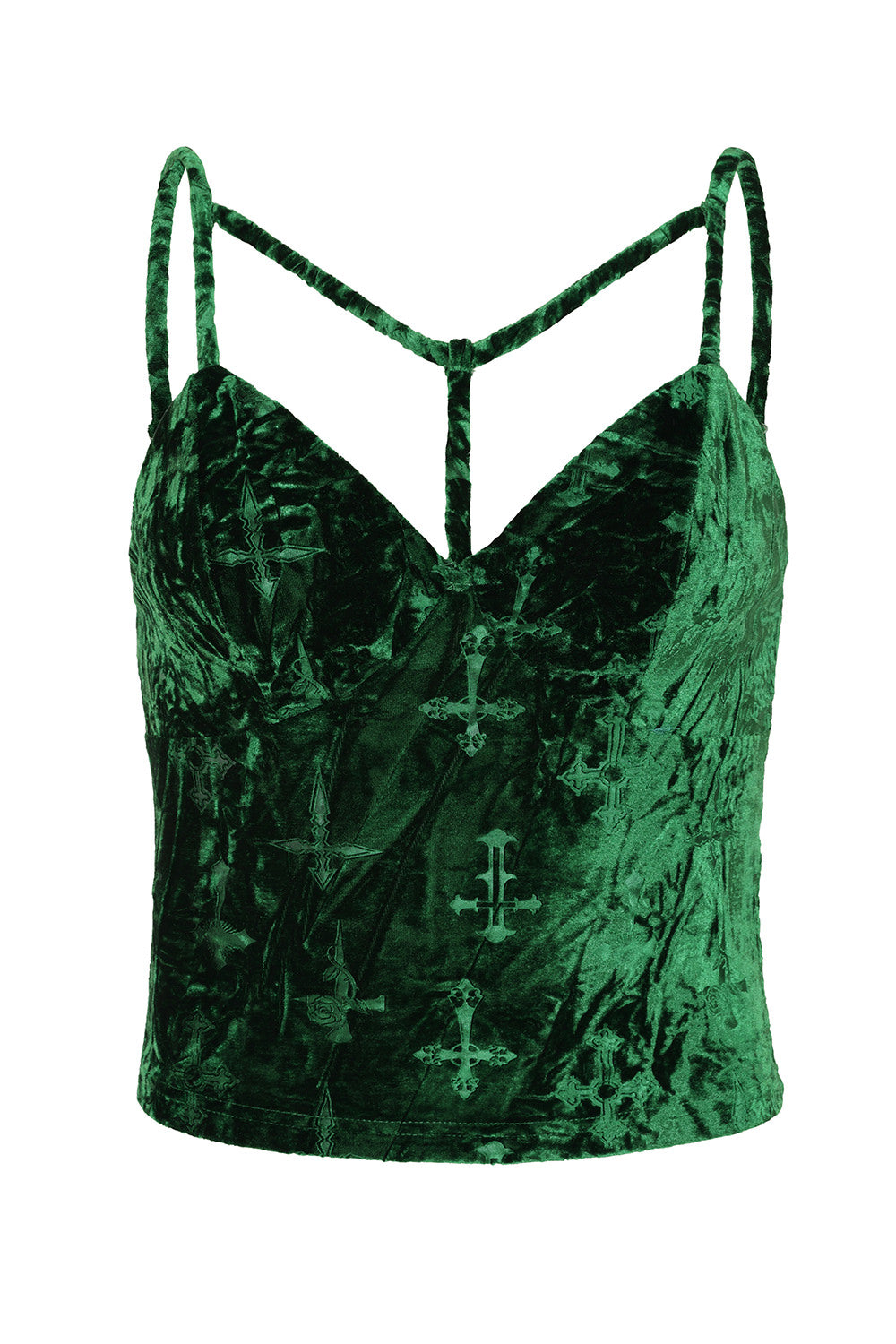 Green Sanctum Velvet Top