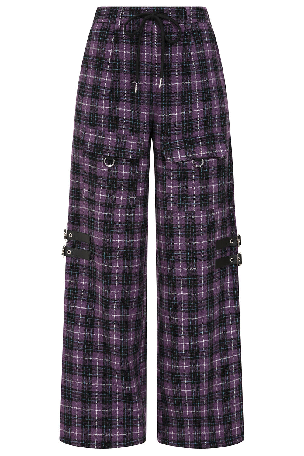 Black/Purple Checkpoint Chaos Trousers
