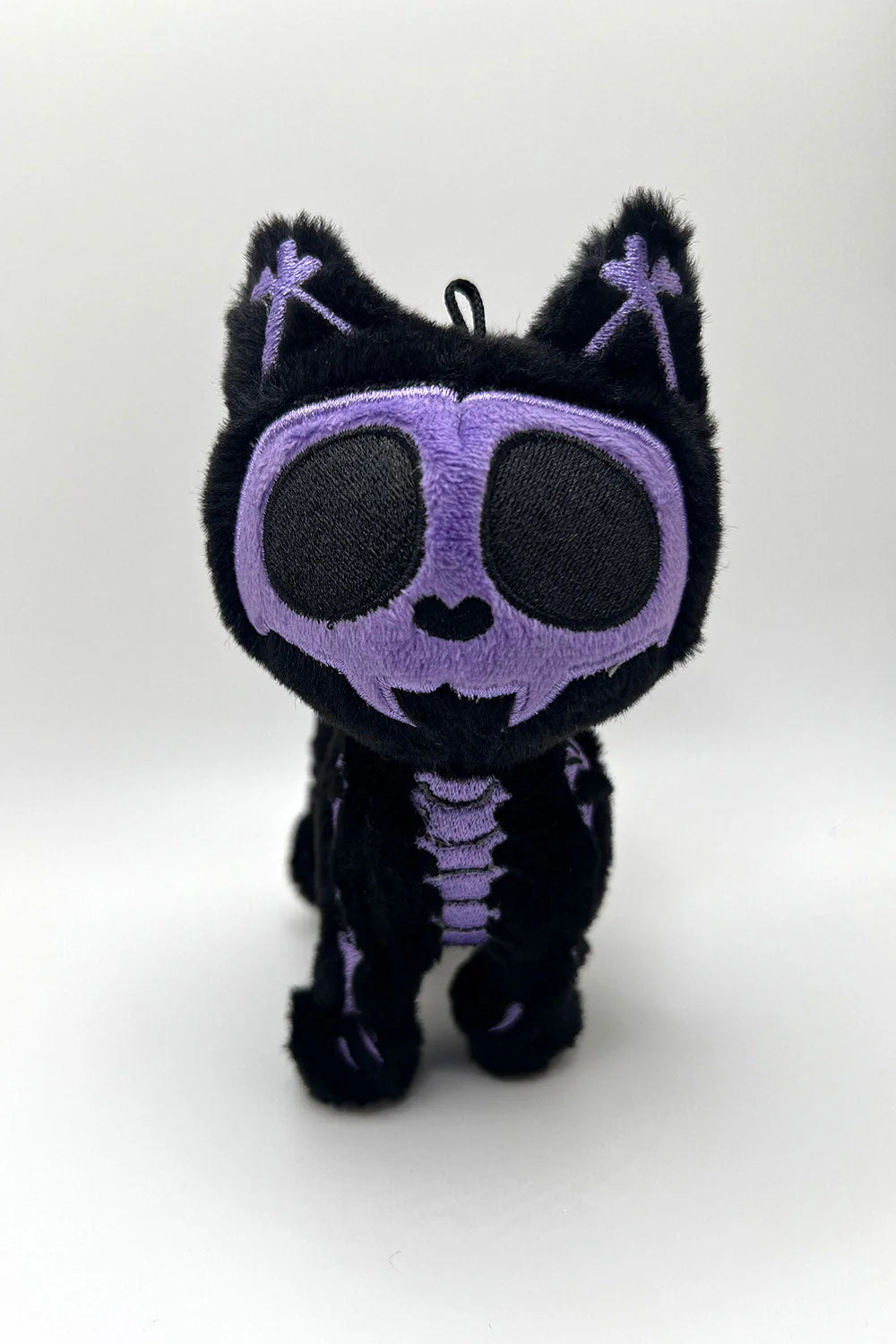 Ultra Violet  Skelekitty Plush Keychain