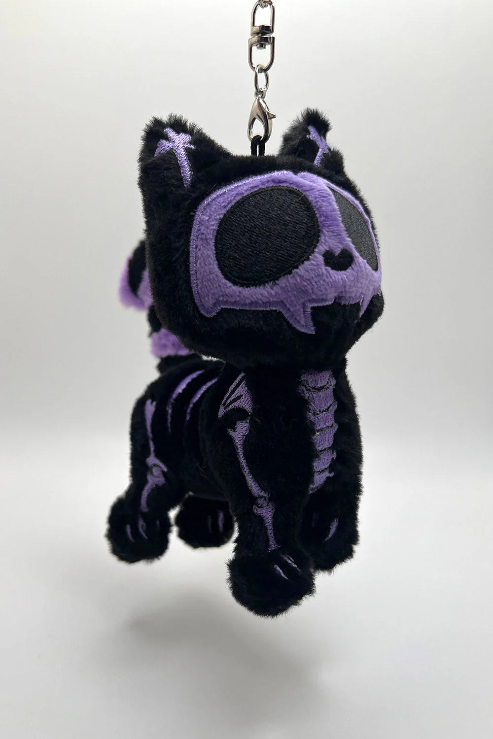 Ultra Violet  Skelekitty Plush Keychain