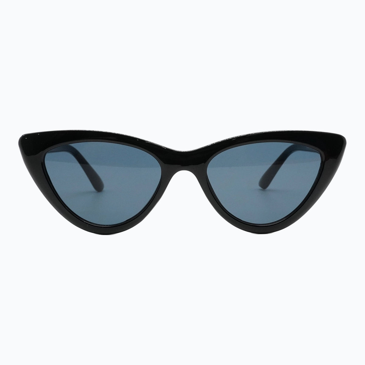 Vamp - Petite, Black Cat-Eye Sunglasses