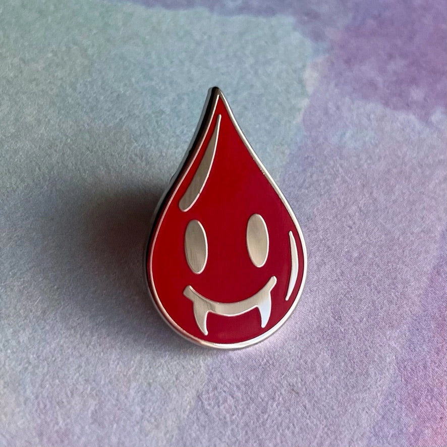 Vampire Blood Drop Enamel Pin