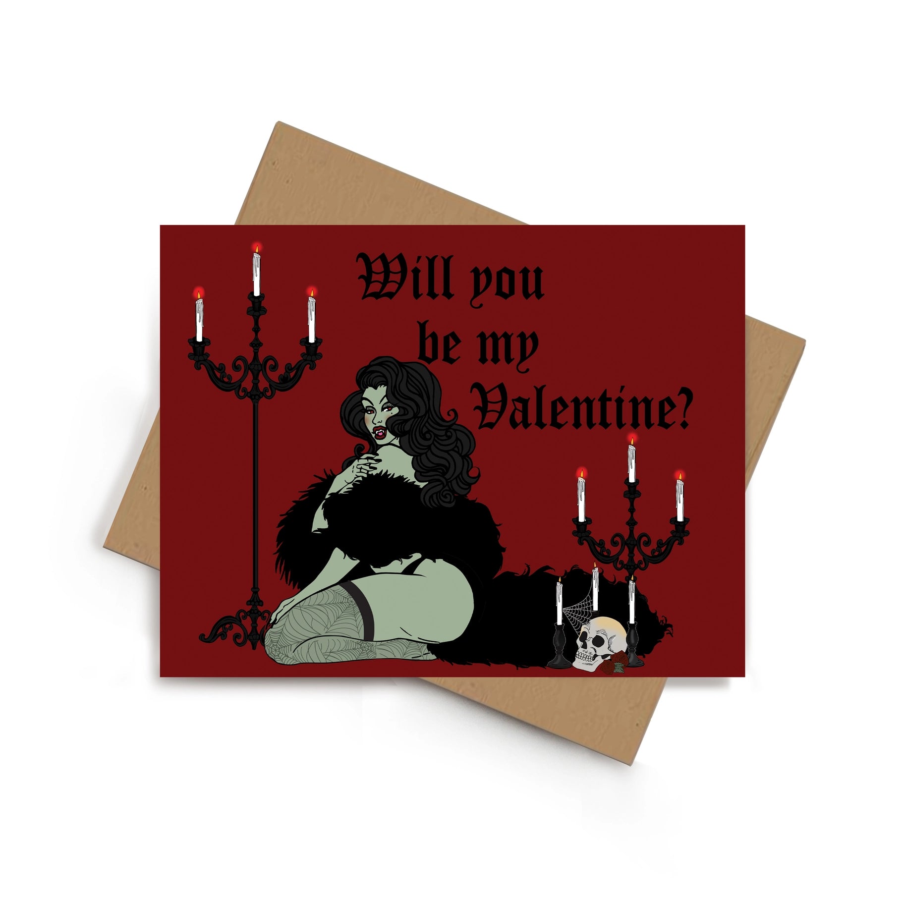 Be My Valentine? Vampire Valentine's Day Greeting Card