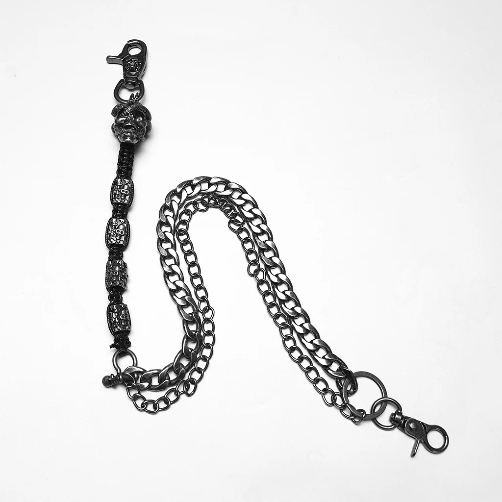 Vintage Skull Wallet Chain