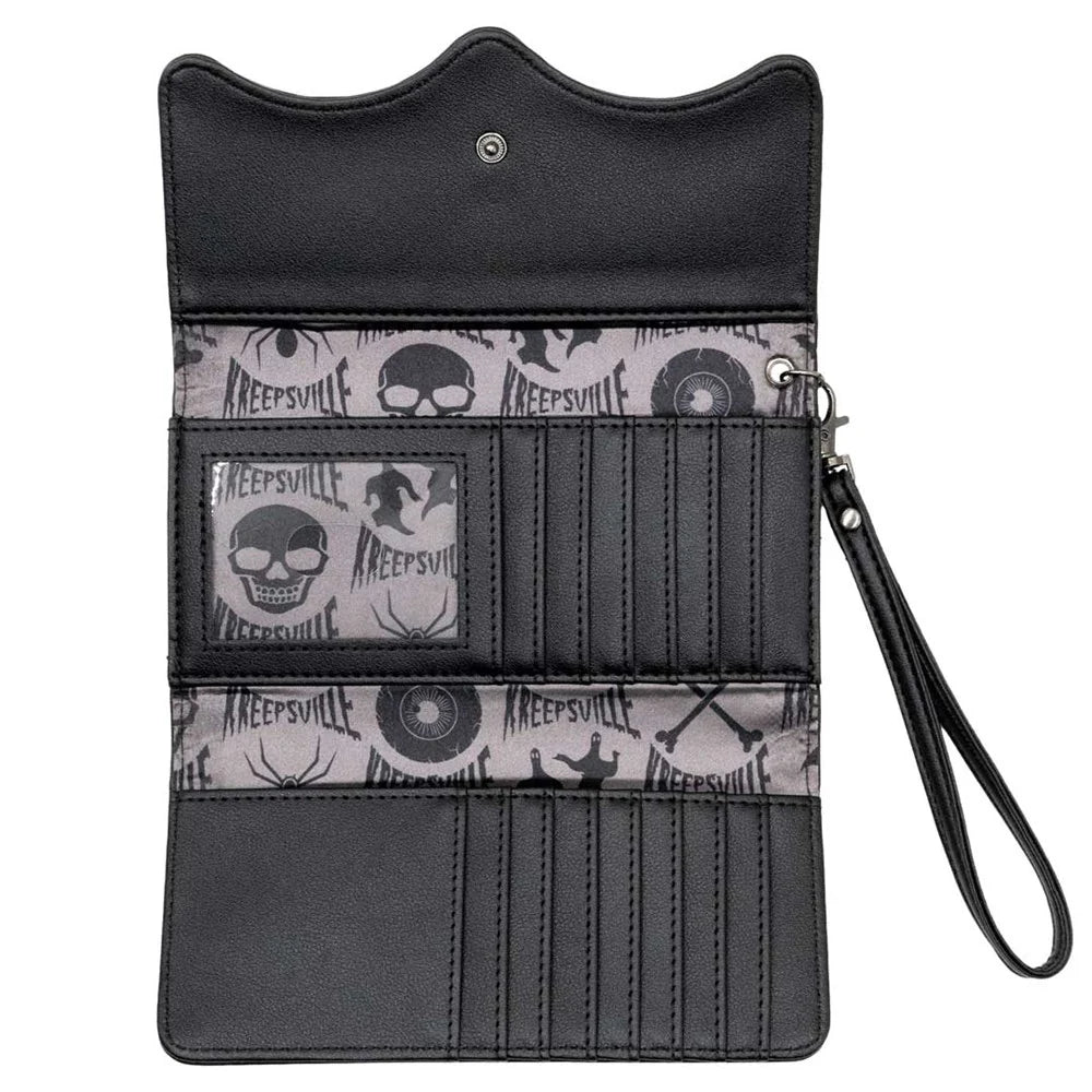 RIP Bat Embossed Trifold Wallet