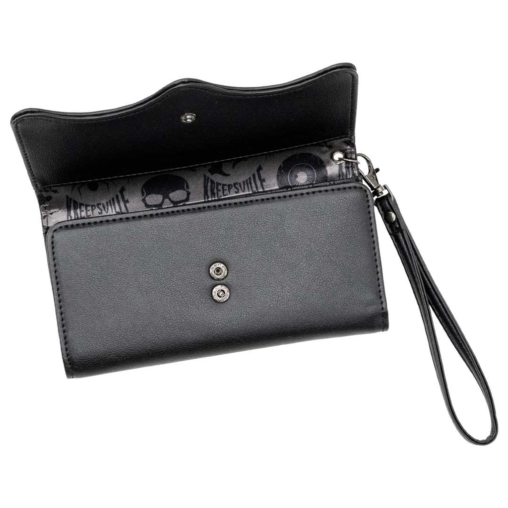 RIP Bat Embossed Trifold Wallet