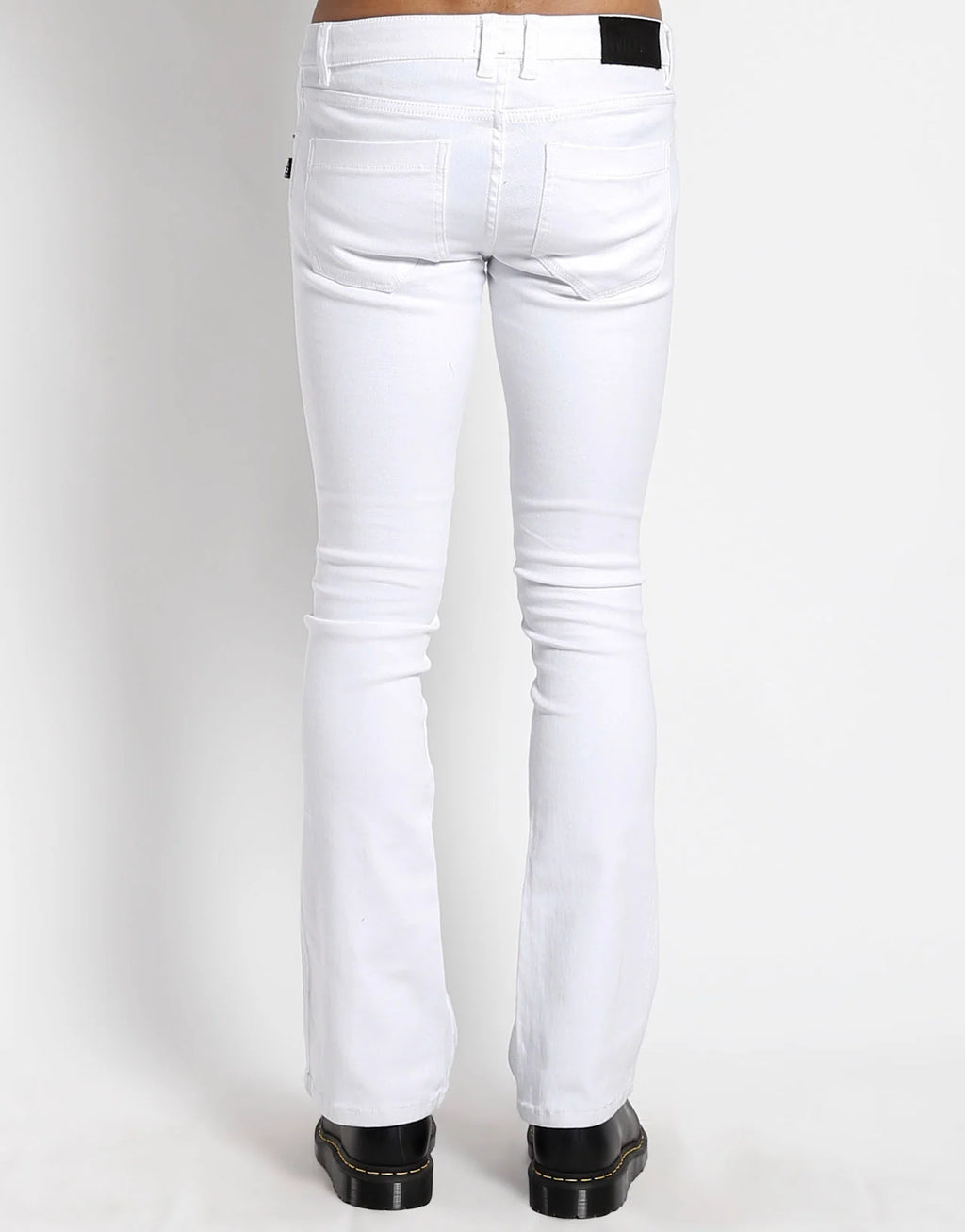 White Boot Cut Jeans - Men's/Unisex