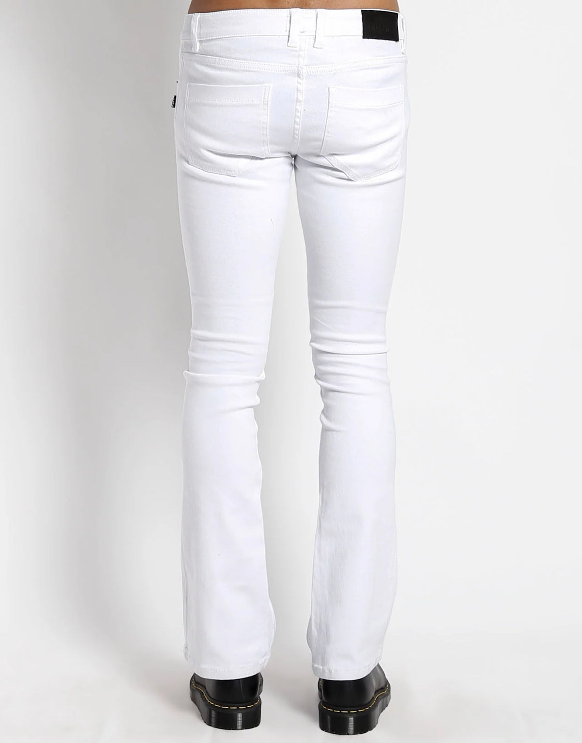 White Boot Cut Jeans - Men's/Unisex