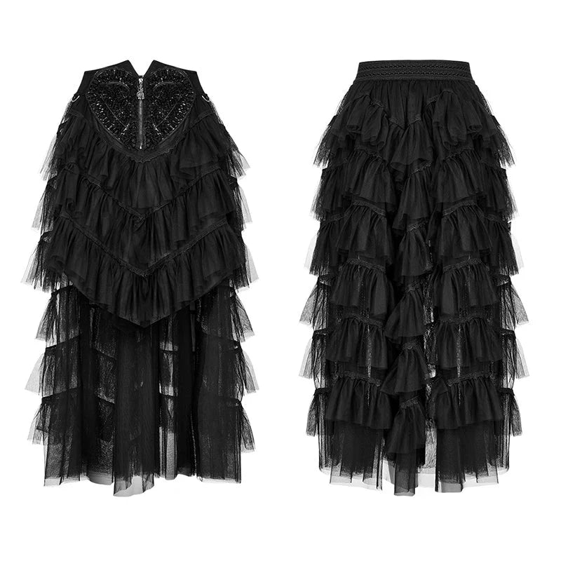 Cute Cool Girl Skirt - Black