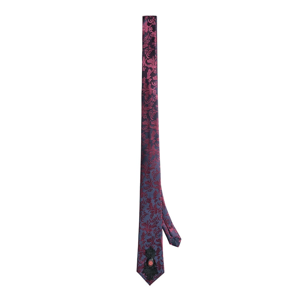 Gothic Rose Crochet Tie