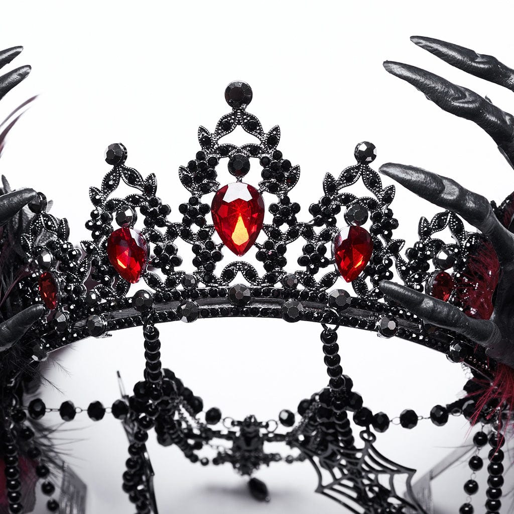 Gothic Skeleton Beaded Crown