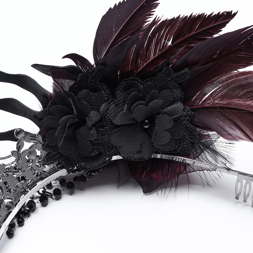 Gothic Skeleton Beaded Crown