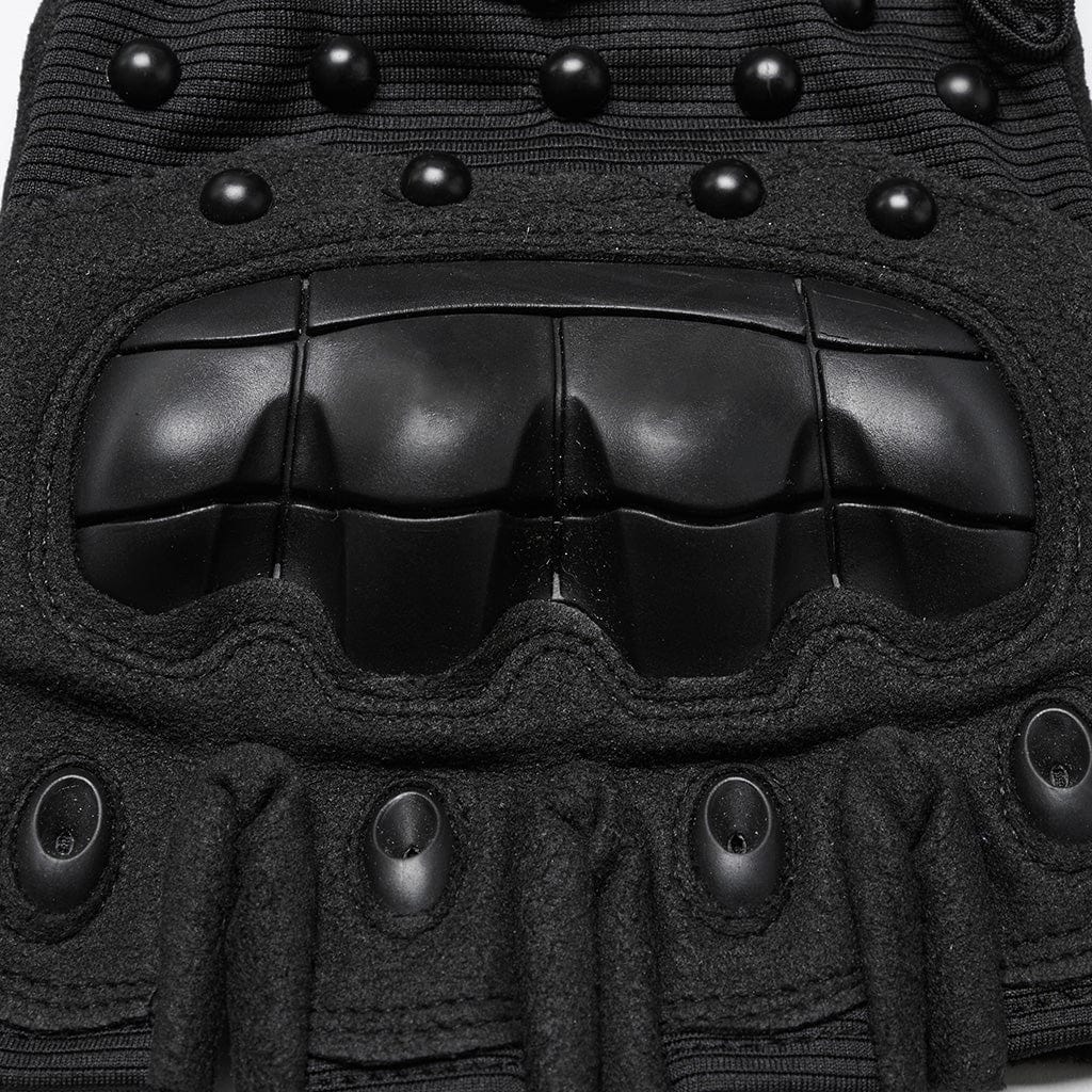 Cyberpunk Studs Mesh Pad Gloves