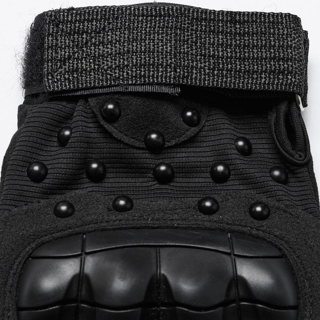 Cyberpunk Studs Mesh Pad Gloves