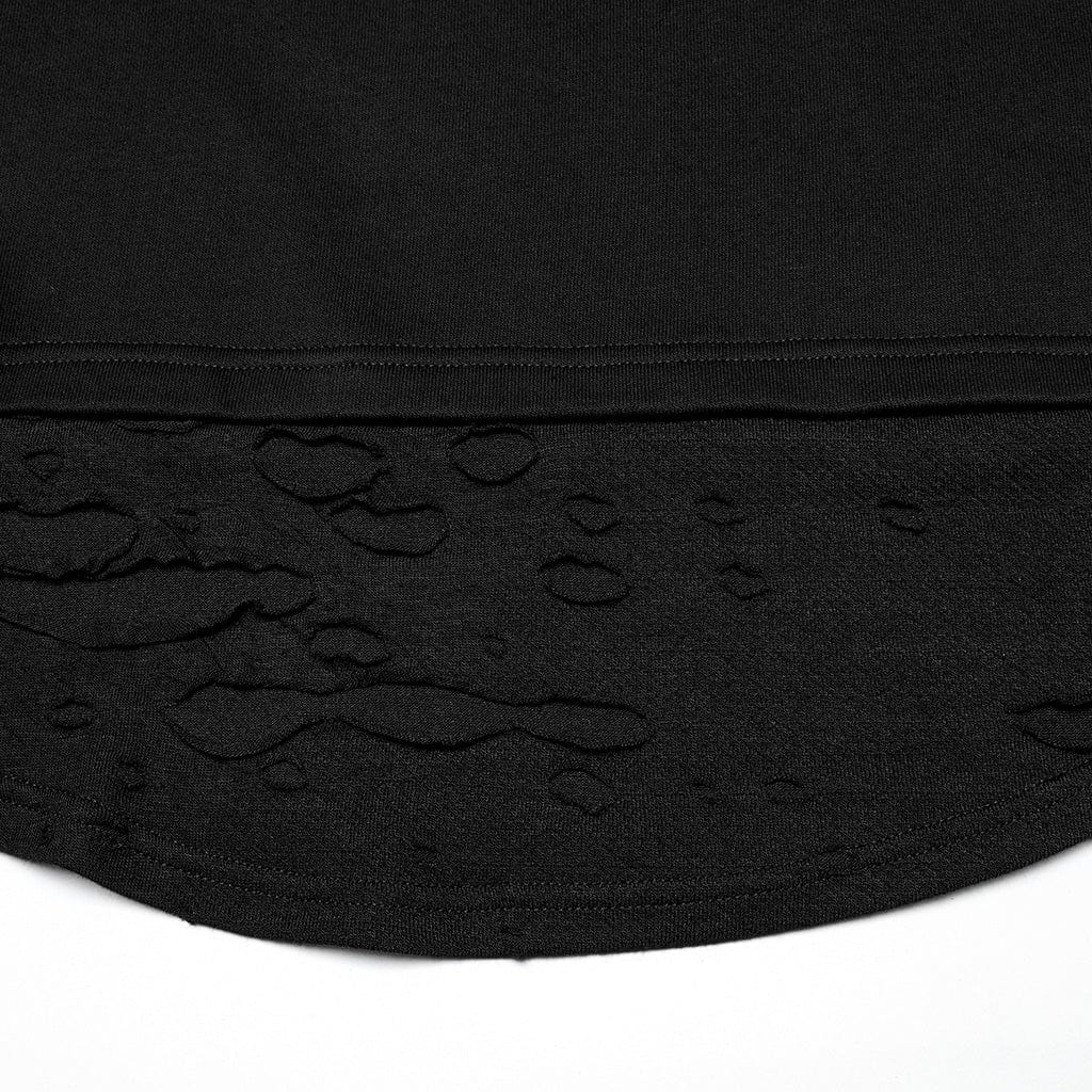 Punk Mesh Ripped T-shirt