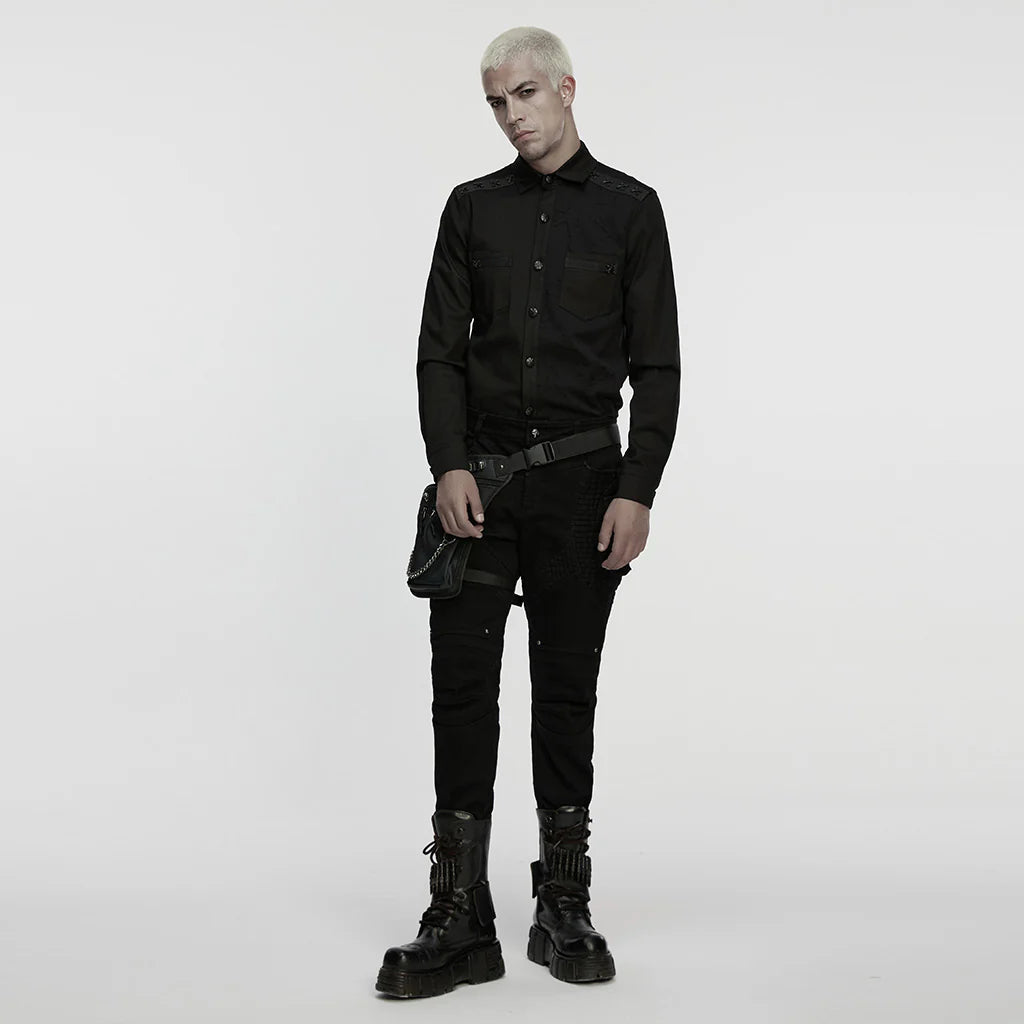 Edgy Black Punk Shirt