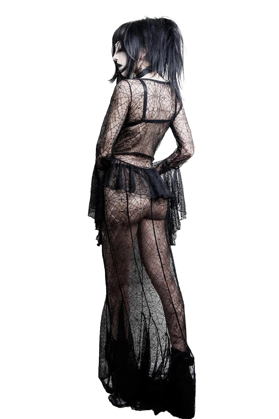 Webutante Maxi Skirt - Spiderweb Mesh