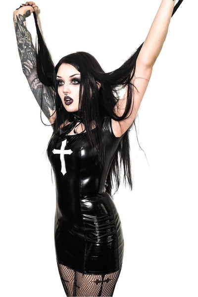 Black Vinyl Houses of the Holy Wicked Sinner Cross Dress