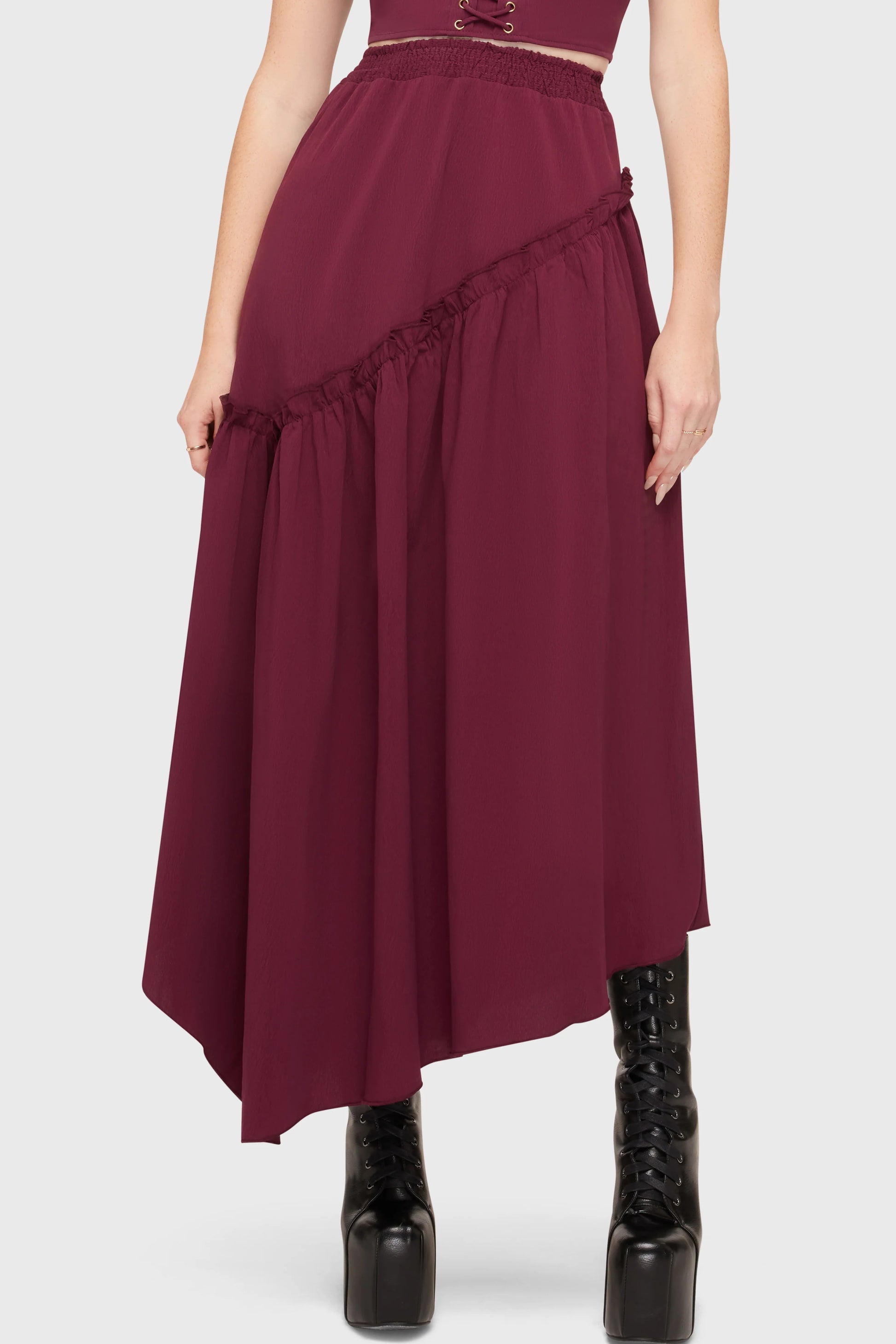 Wild Petal Maxi Skirt