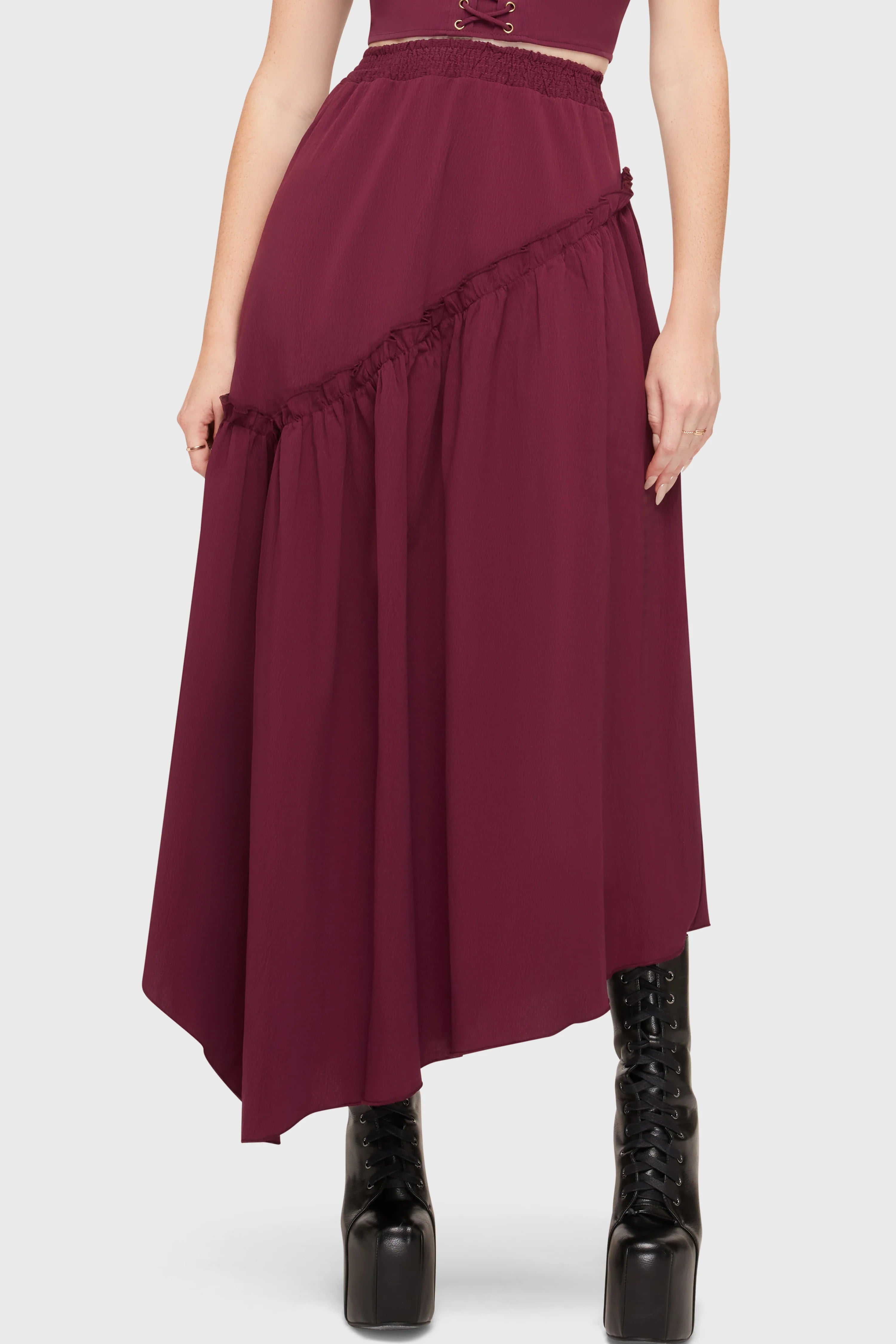 Wild Petal Maxi Skirt