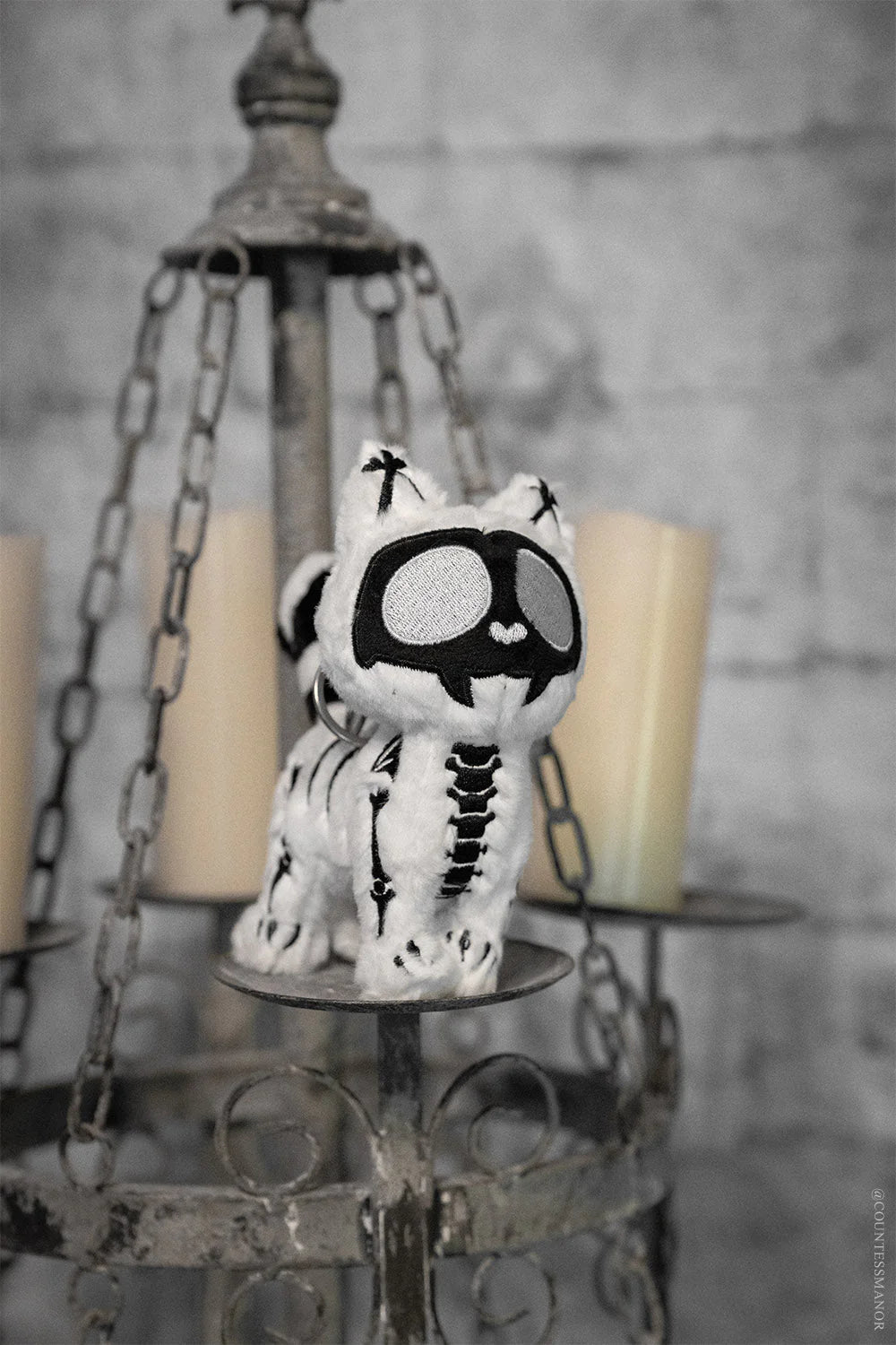 X-Ray Skelekitty Plush Keychain