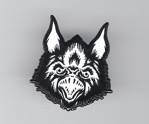 Bat Head Enamel Pin