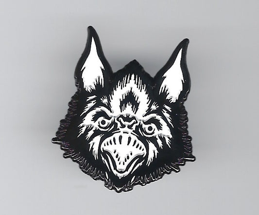 Bat Head Enamel Pin