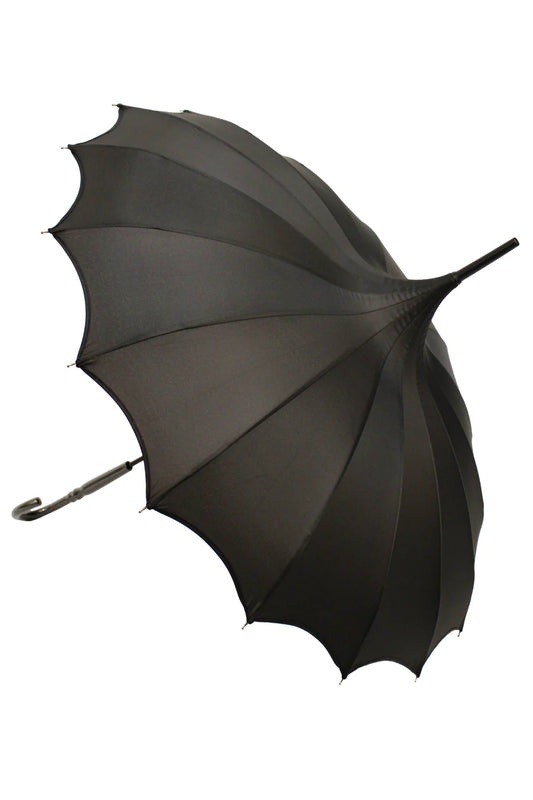 Batwing Pagoda Umbrella - Midnight Black