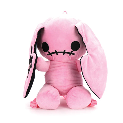 Naughty Bunny Stuffed Backpack - Pink