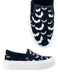 Chill Bat - Black & White Canvas Sneaker