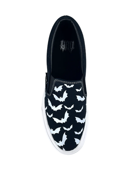 Chill Bat - Black & White Canvas Sneaker