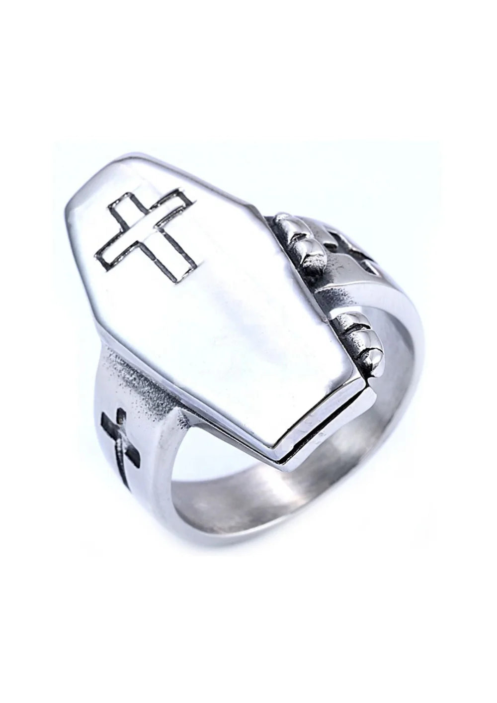 Closed Coffin Ring