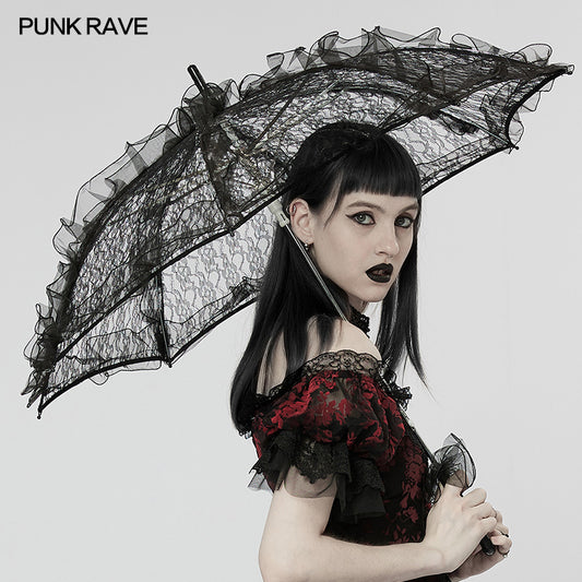 Gothic Light Lace Parasol