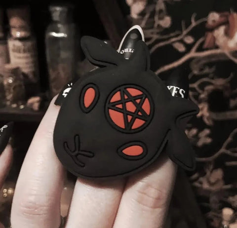 Witchy Baby Goat Phone Grip - Black