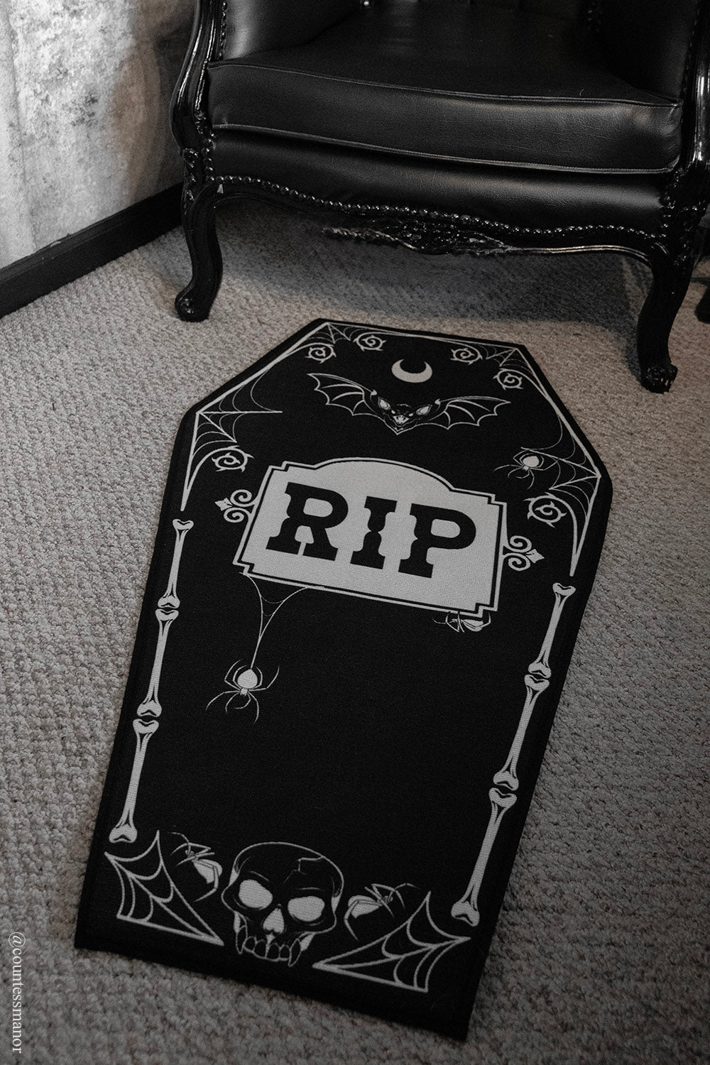 RIP Coffin Rug