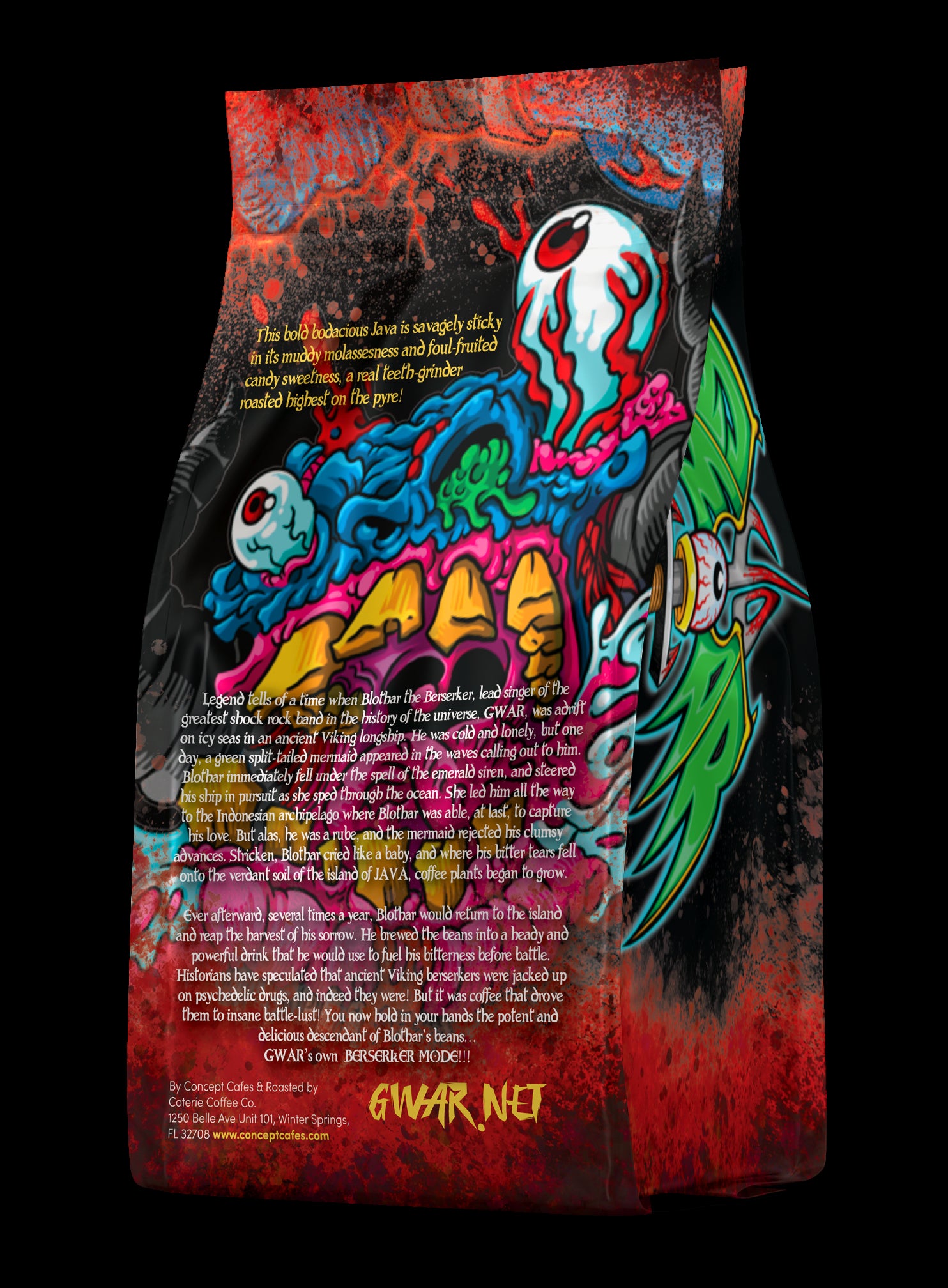 Gwar OFFICIAL 'Berserker Mode' Coffee (12oz) Bag