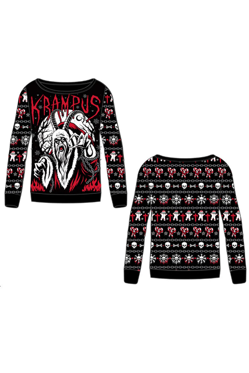 Krampus Knit Christmas Sweater