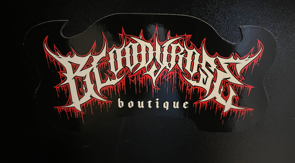 Bloody Rose Boutique Metal Logo Sticker