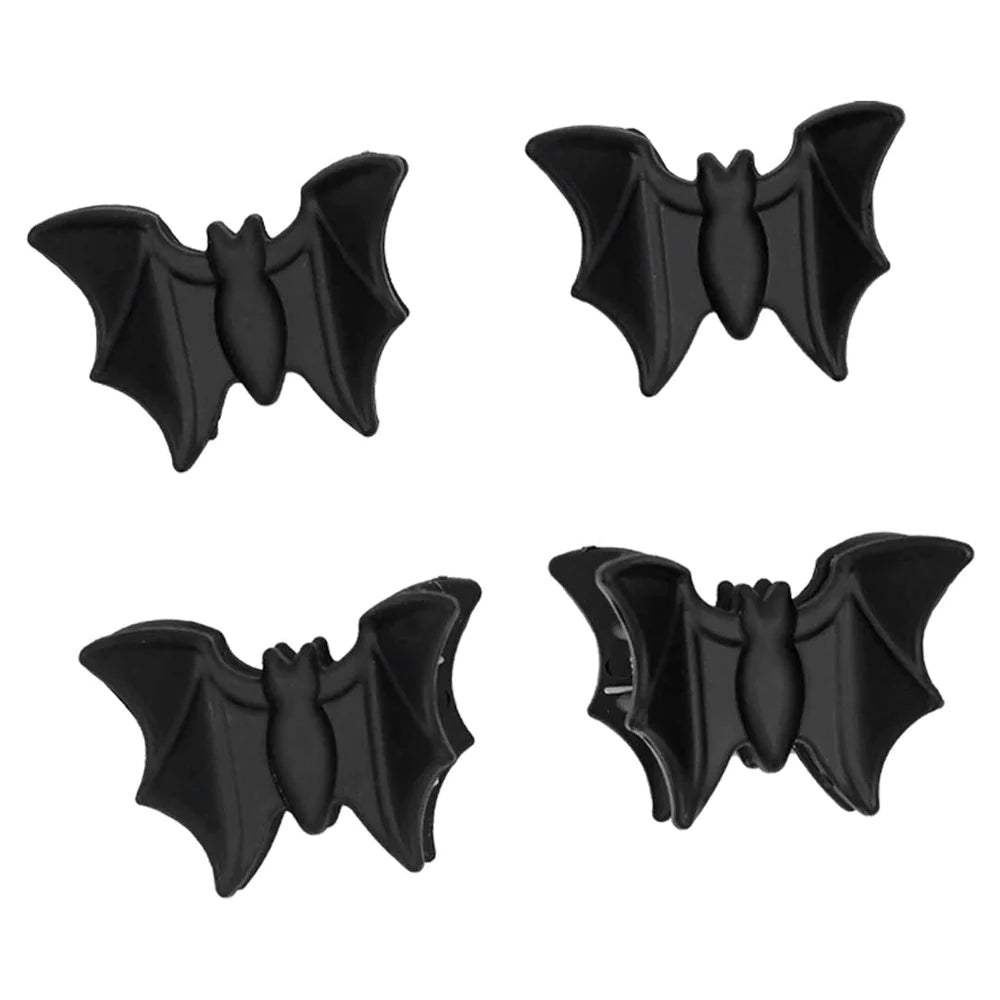Bat Mini Claw Clip Set Black