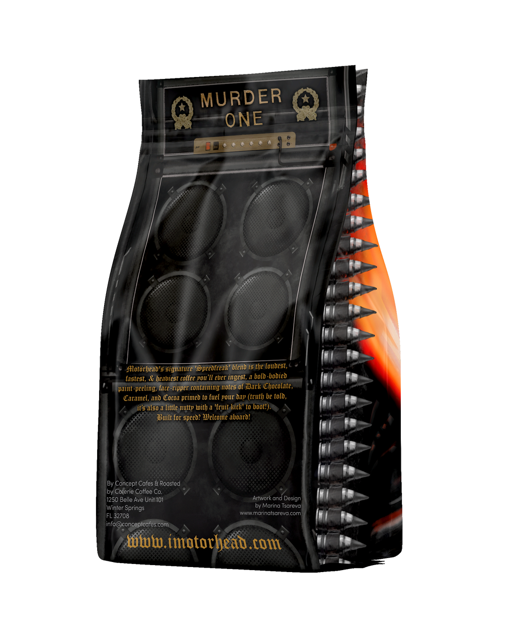 Motörhead OFFICIAL 'Speedfreak' Coffee (12oz) Bag