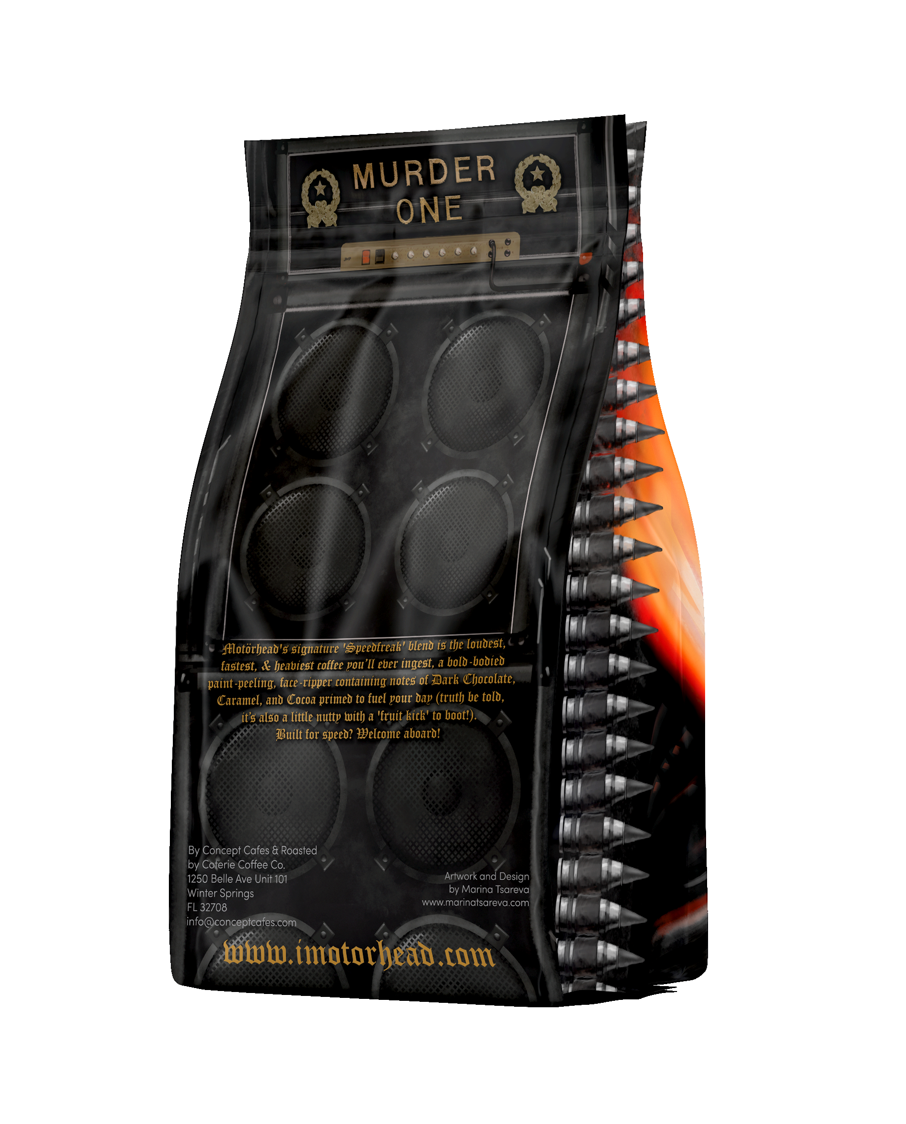 Motörhead OFFICIAL 'Speedfreak' Coffee (12oz) Bag