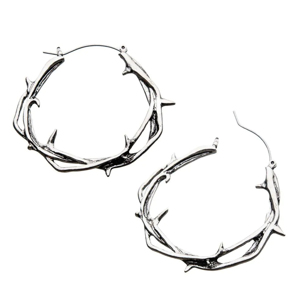 Twisted Thorn Hoop Earrings